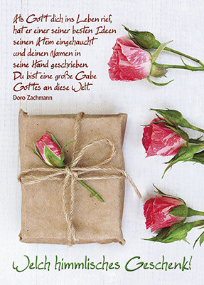 Rosen Paket Päckchen Geschenk