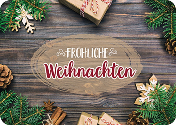 Postkarte 'Fröhliche Weihnachten'