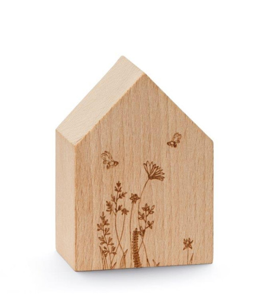 Holzhaus '2 Bienen und Blumen' klein