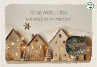 Teekarte 'Frohe Weihnachten und alles Liebe im neuen Jahr'