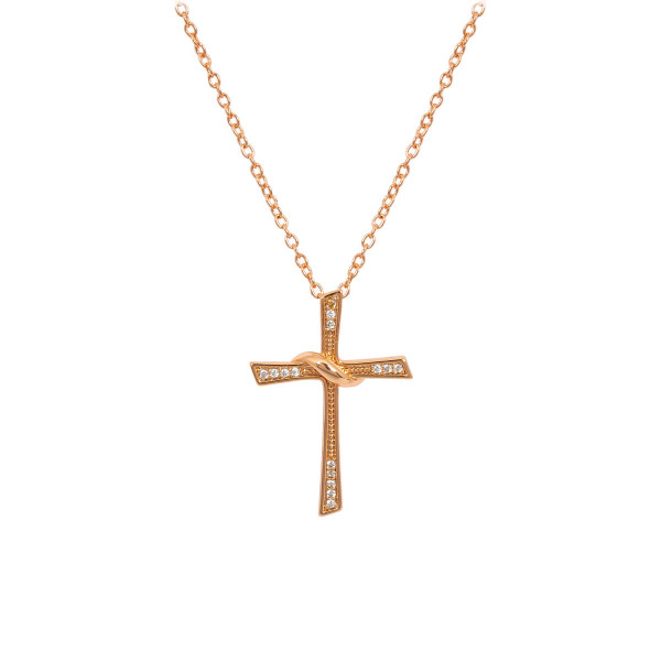 Halskette mit Anhänger 'Kreuz'