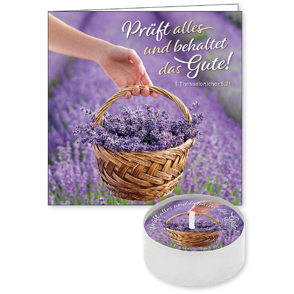 Lavendelkorb Lavendel Hand Feld