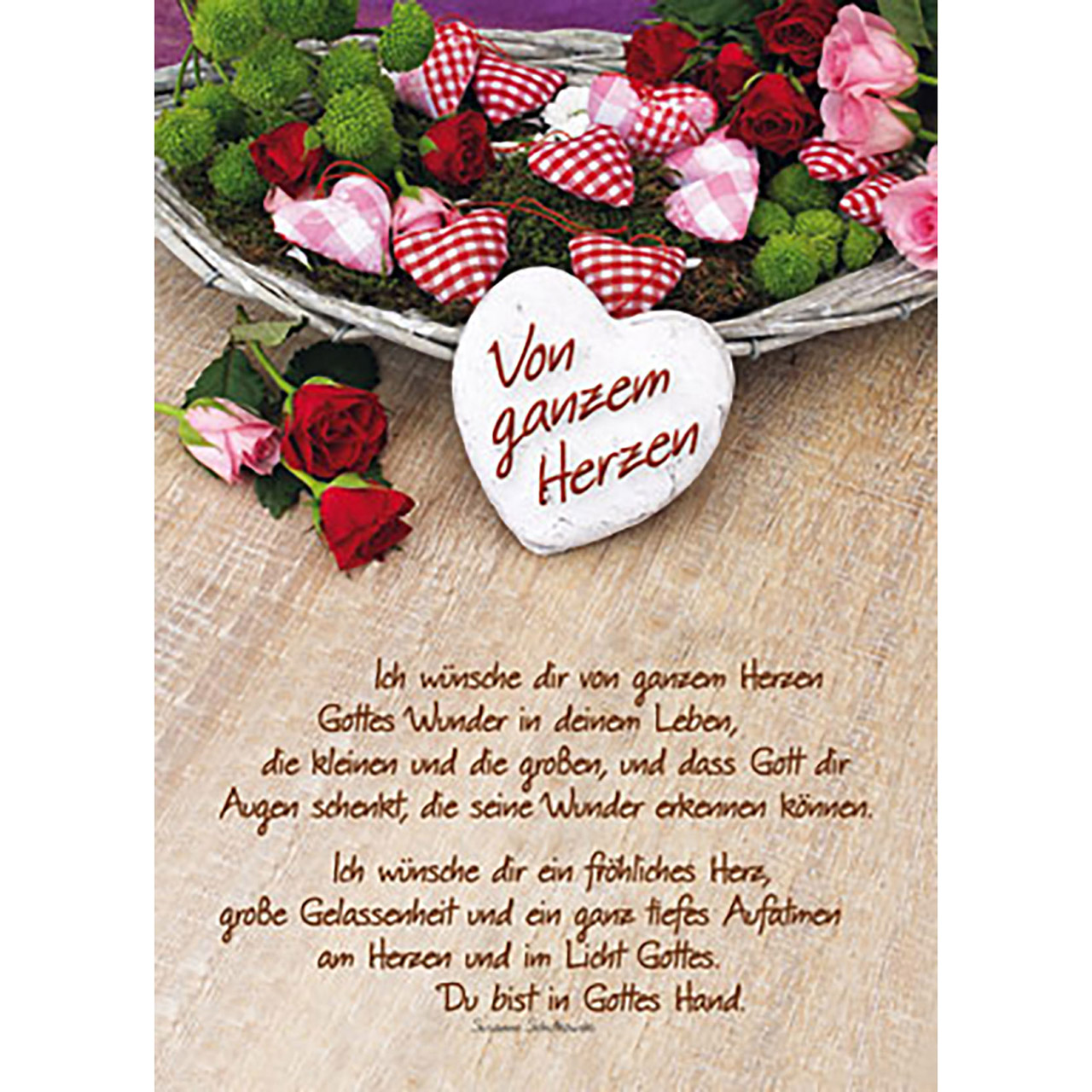 Ich Wunsche Dir Von Ganzem Herzen Poster Poster Wohndeko Home Liebenswertes Kawohl Verlag Gmbh Co Kg